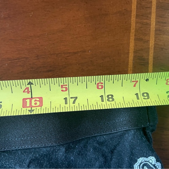 J Jill Knit skirt, black with paisley pattern running down side front and back - Picture 5 of 6